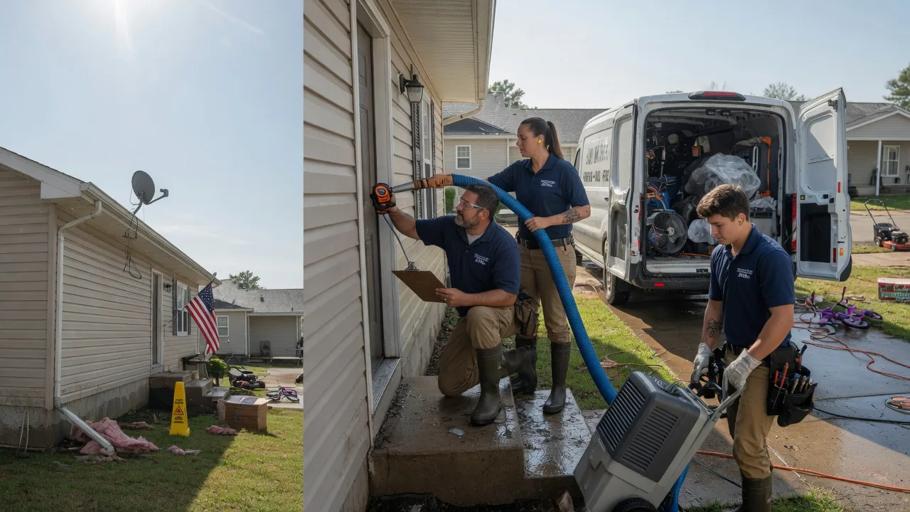 Ceiling Water Damage Restoration in Petal, MS near me